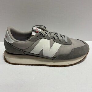 New Balance Men’s 237 V1 Grey Lace-Up Sneakers, Size 11.5 M